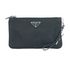 Re-Nylon Pouch, &pound;220, Handbags, Black, Nylon, Front view